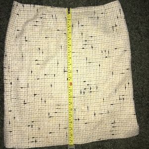 Yellow/White/Black Patterned Skirt Size 10